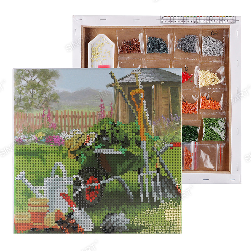 Creative DIY Diamond Painting Set Sparkling Exquisite Art Patterns Perfect Home Wall Decoration Gifts Stretched Canvas 