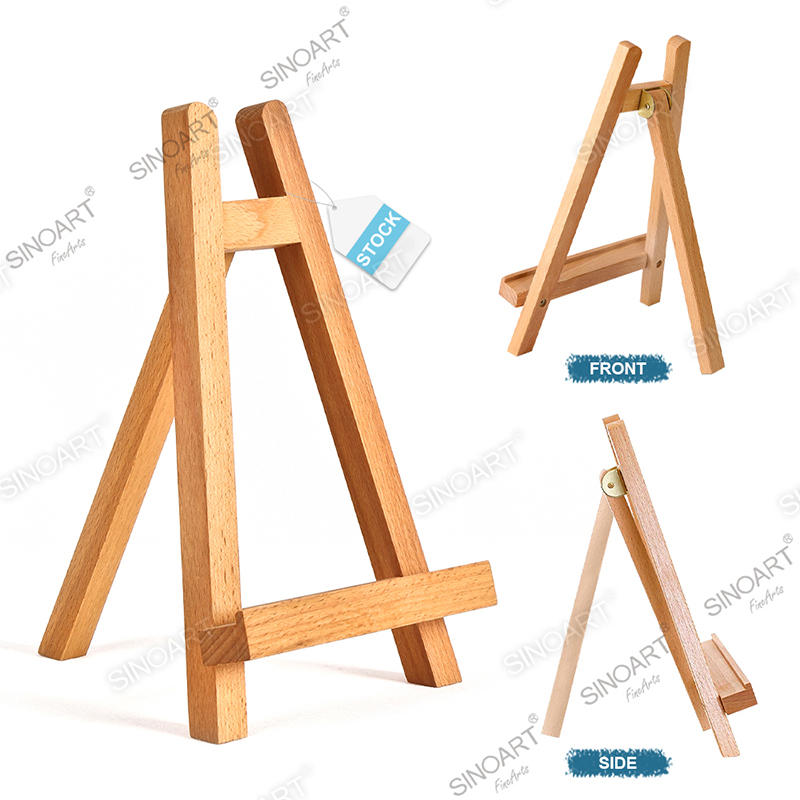 19x28cm Tabletop Display Stand A-Frame Portable Artist Tripod Wooden Easel 