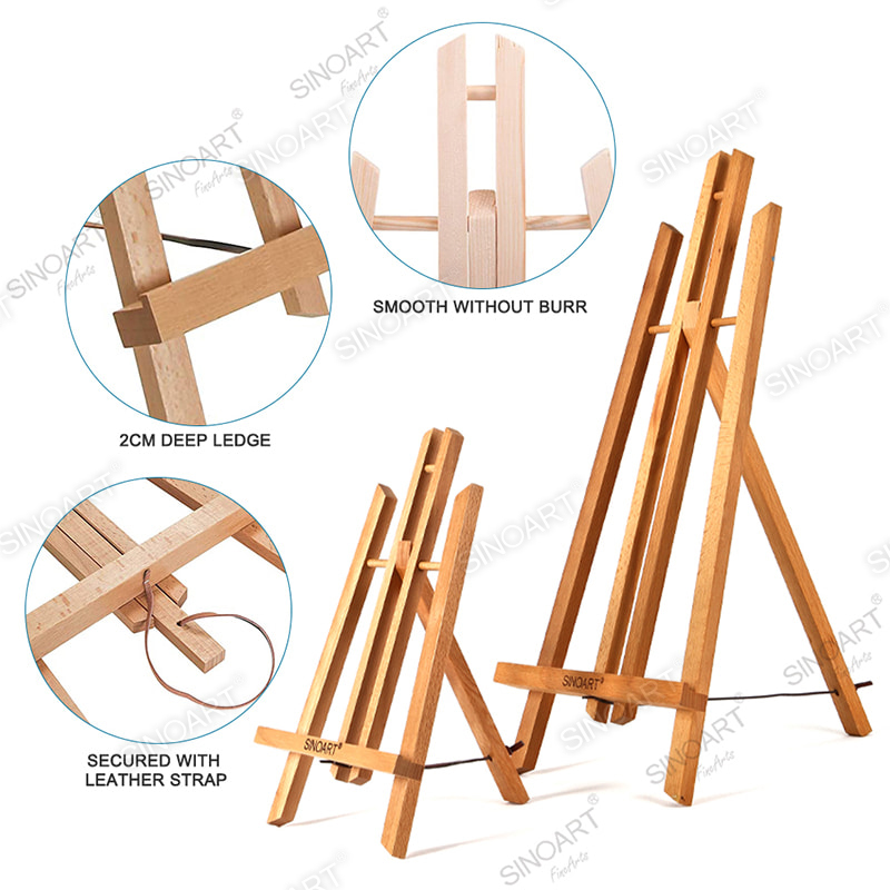 30Hcm Beech Wood Tabletop Easel H-Frame Display Portable Wooden Easel