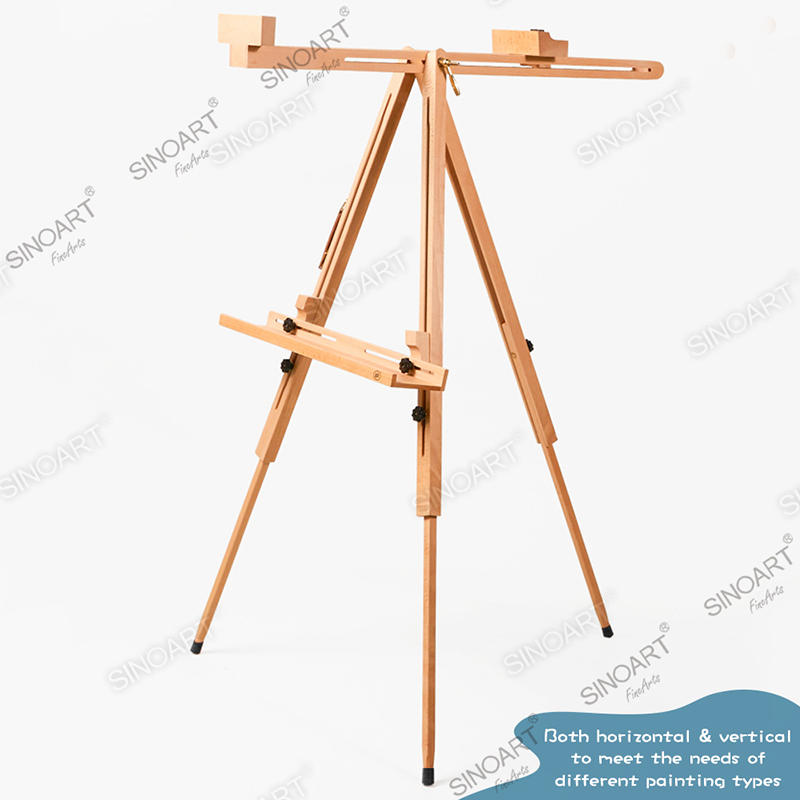 86x92(192)cm Artist Folding Sketch Portable Tripod with Storage Tray Wooden Easel