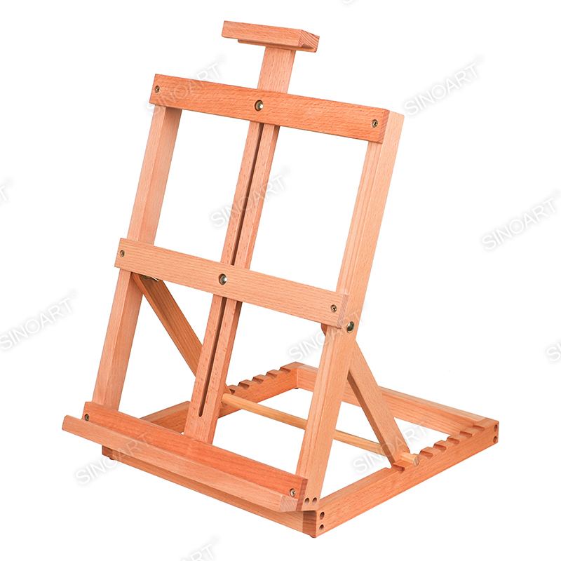 Wooden Table Top Easel - Adjustable Desk Top Art Easel for Painting and Display 