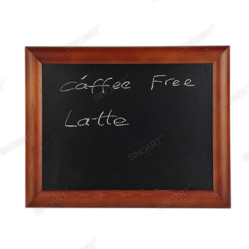 Wooden Chalk Board for Display School Classroom Black Board Paint Wall Frame