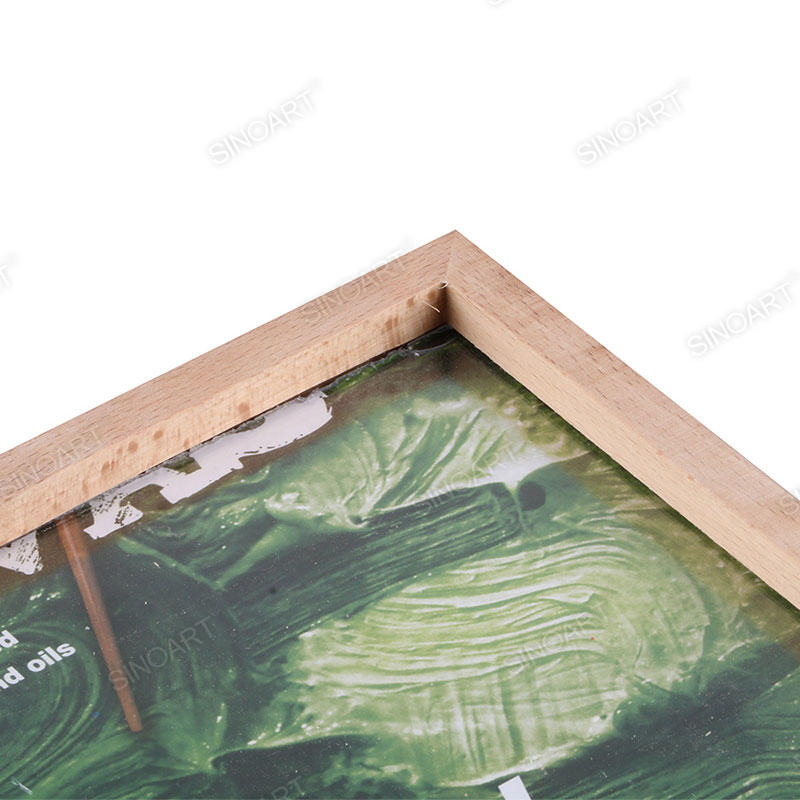 1.8x1cm Wooden Picture Frame Natural Eco Solid Wood for Wall Mounting Photo Frame