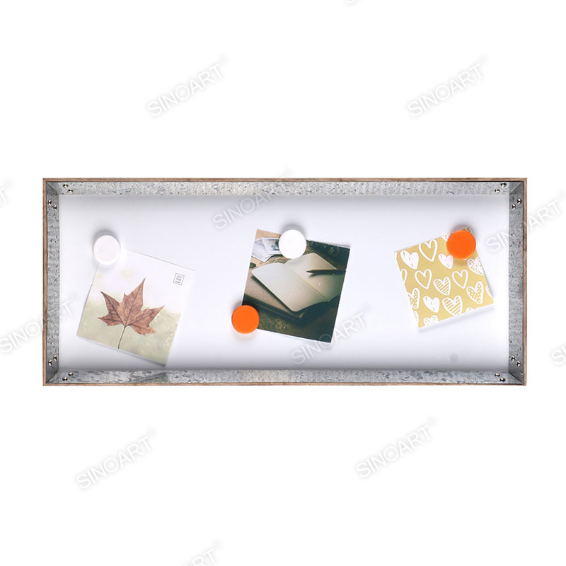 Wood Finish Frame Wall Mounted Note Board Frame