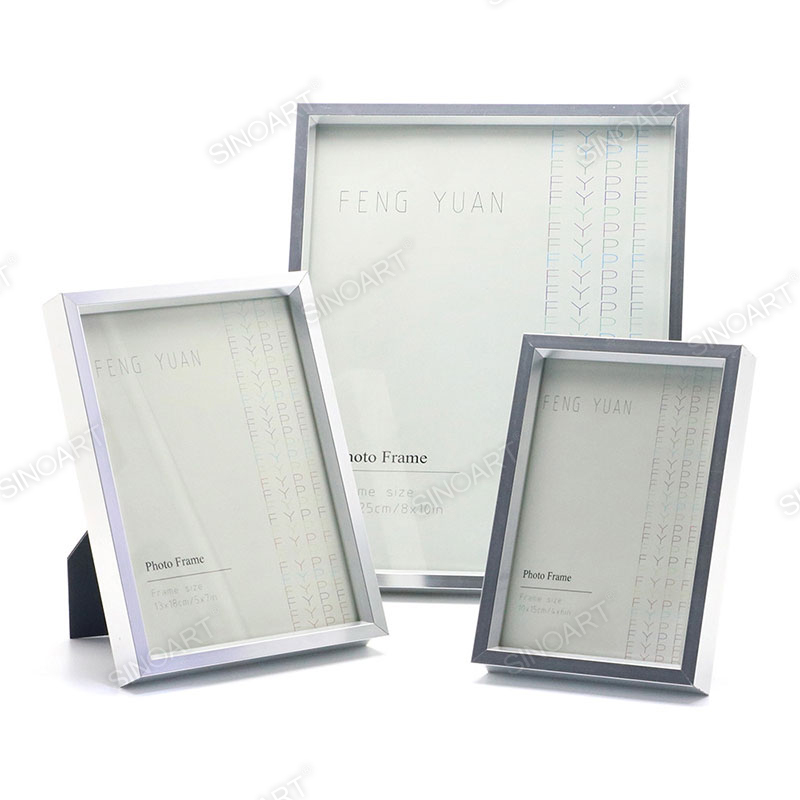 2.3cm Thickness Aluminum Wall Mounted with Easel Stand Picture Frame Photo Frame