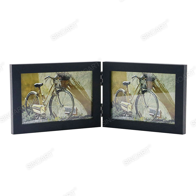 17.5x12.2x2.4cm Wood Finish Frame Picture Frame Photo Frame Hinged Frame