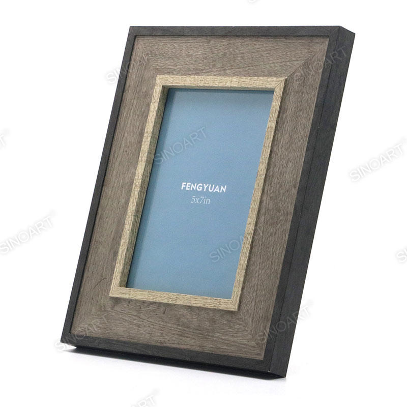 21.8x26.8x2cm Wood Finish Art Frame Wall Mounted with Easel Stand Display Picture Photo Frame