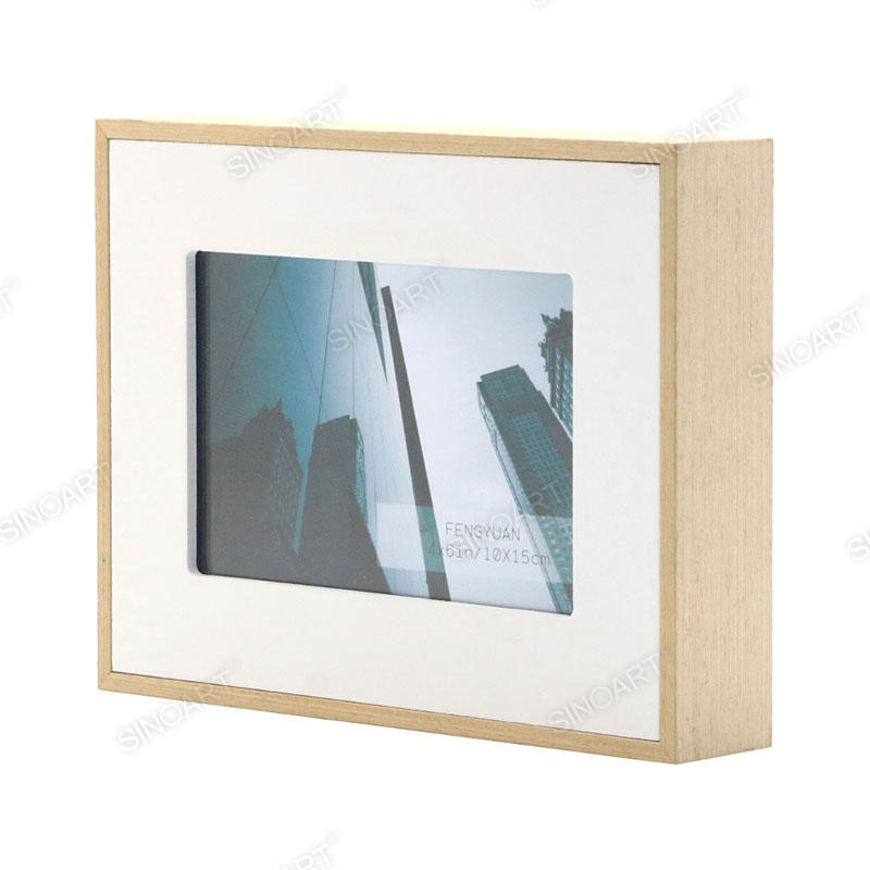 16x21x4cm Wood Finish Art Frame Wall Mounted with Easel Stand Display Picture Photo Frame