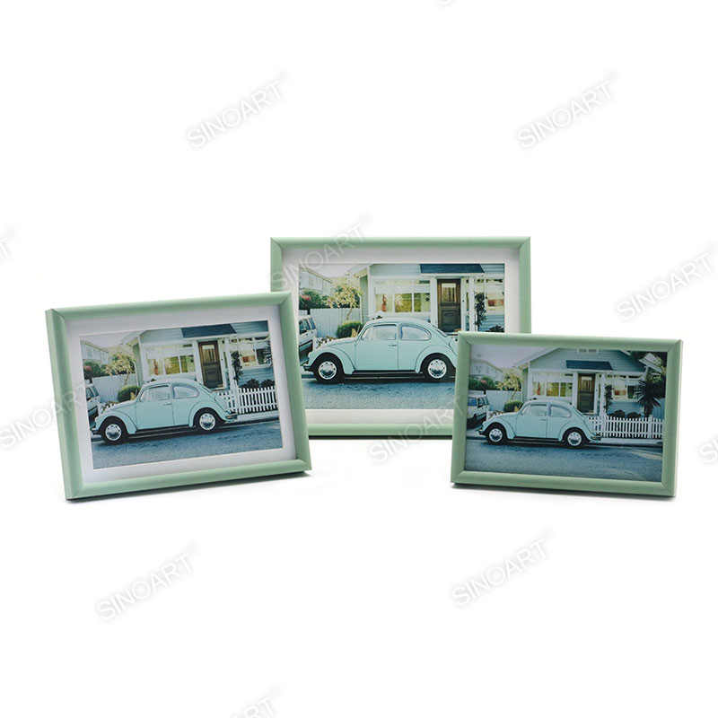 2cm Thickness Wood Finish Art Frame Wall Mounted with Easel Stand Display Picture Photo Frame