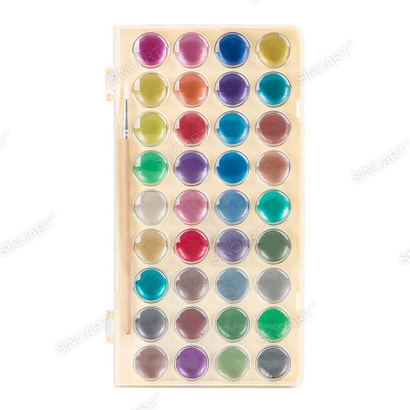 36 colors Metallic Watercolor Pearl Paints Set, watercolor paint