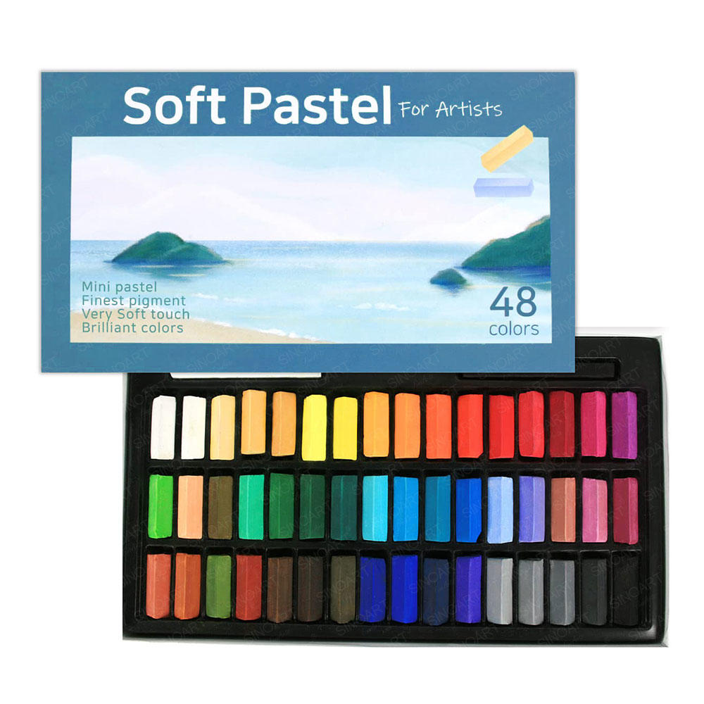 Half Stick Soft Pastel colour 24/36/48 Hard box package for Drawing, Beginners Pastels Art Supplies for Kids