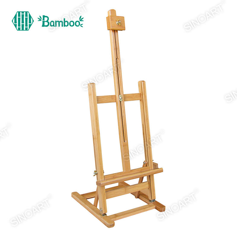 28x32x96cm Bamboo Table Top Easel H-Frame Studio Adjustable Display Portable Bamboo Easel