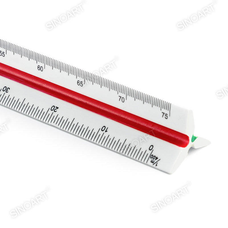 12 inch Scale Ruler Plastic Triangular Drafting tool